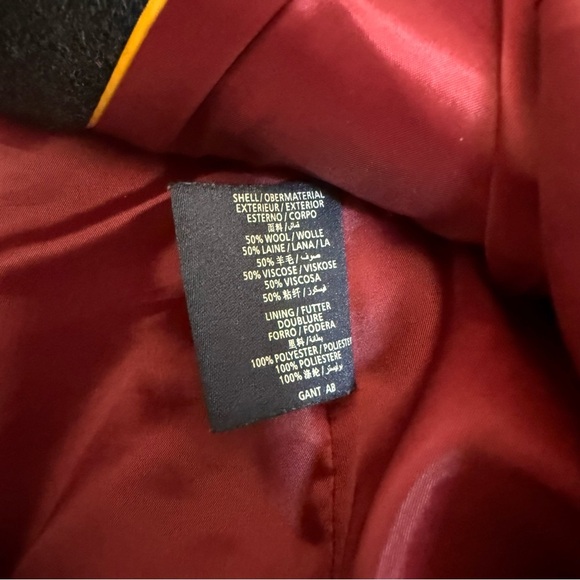 GANT Navy Blue Wool blend Blazer Size: 4 - Picture 6 of 6